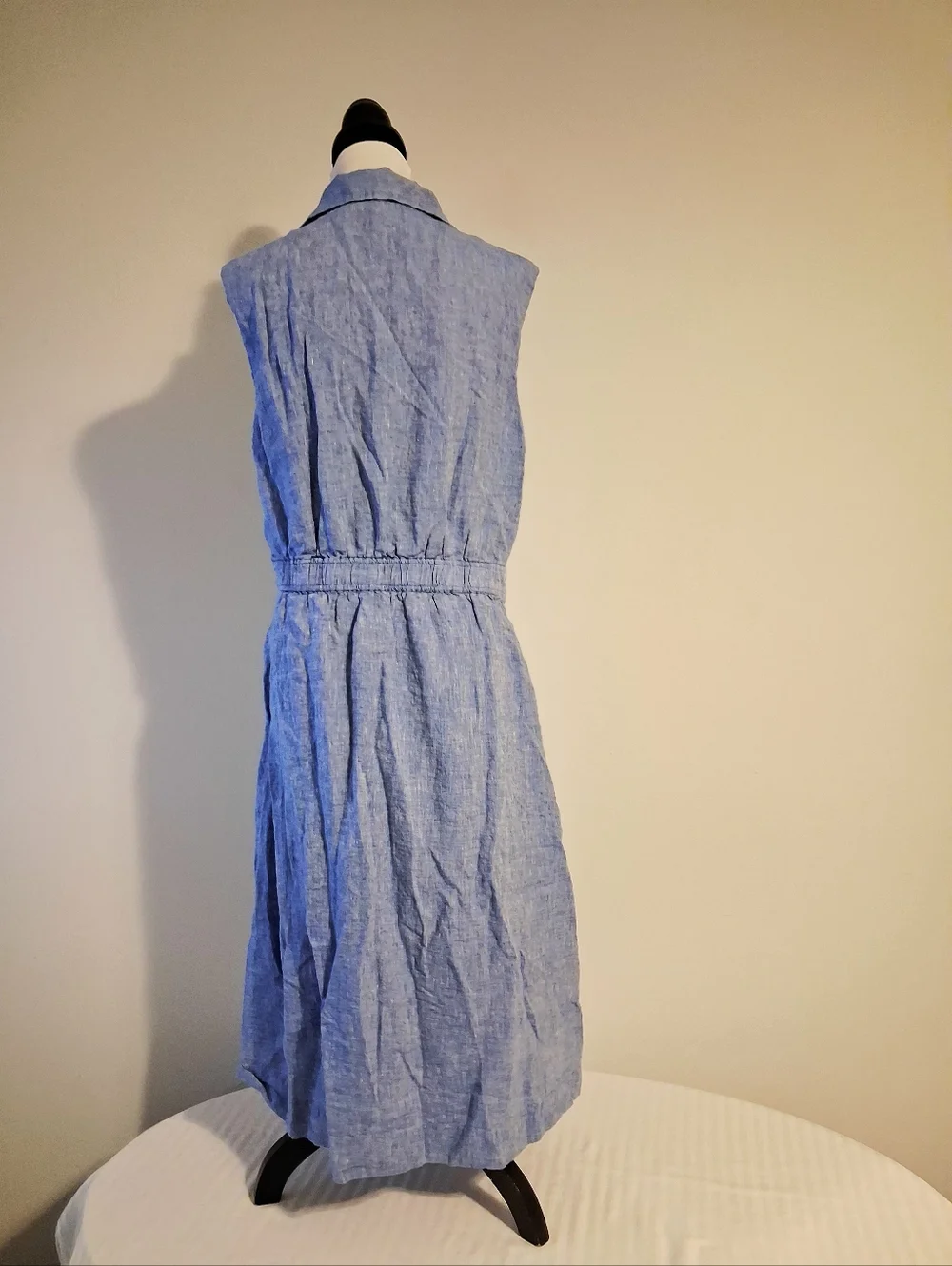 Blue Linen Shirt Dress Size 20W